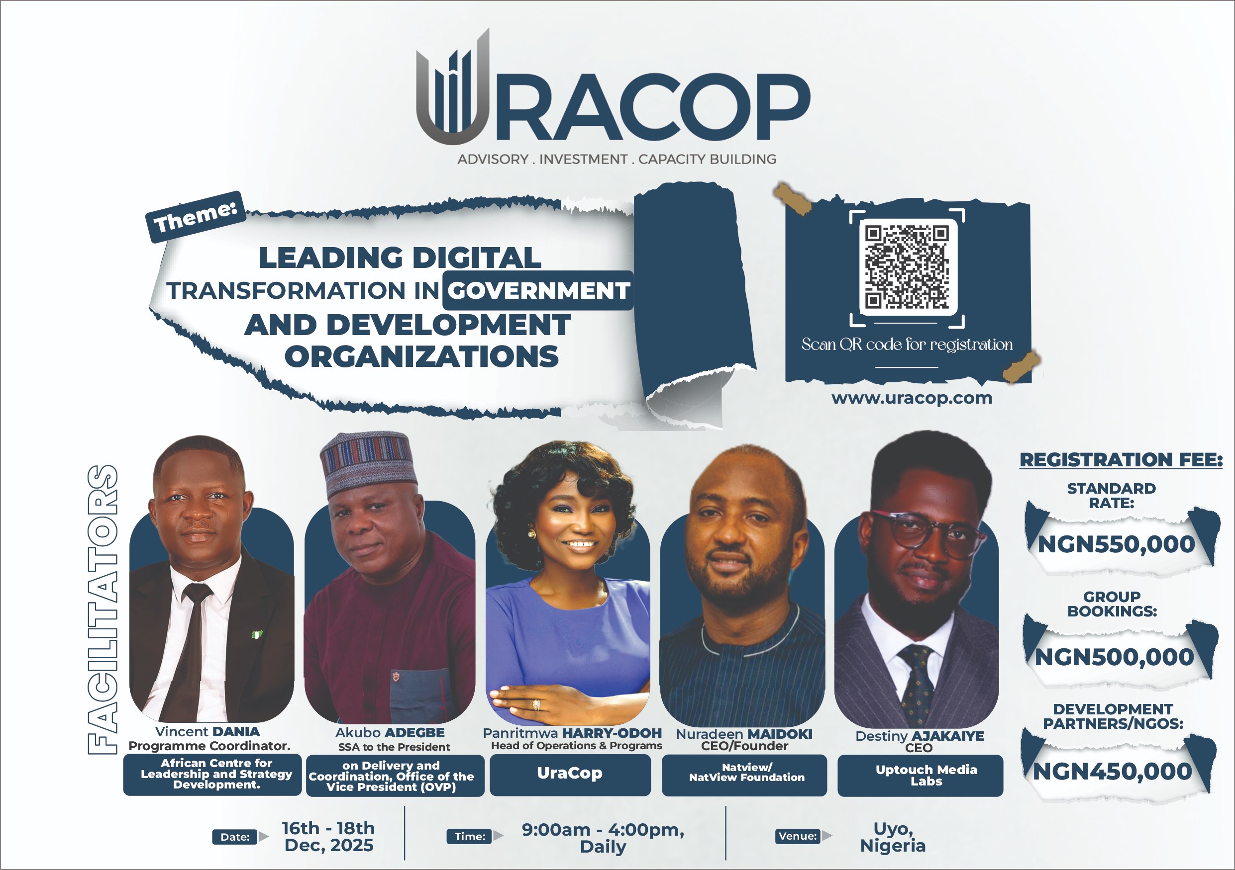 Digital Transformation Course Flier - 5 Facilitators